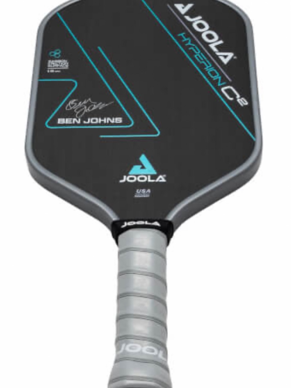 JOOLA Hyperion C2 Ben Johns Paddle - Black with Teal Accents